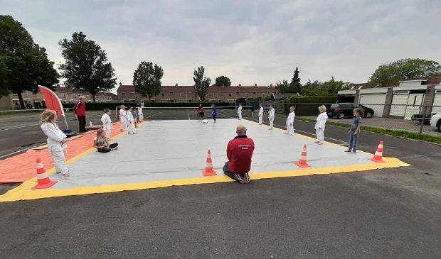 In mei mochten de kinderen buiten weer aan de slag