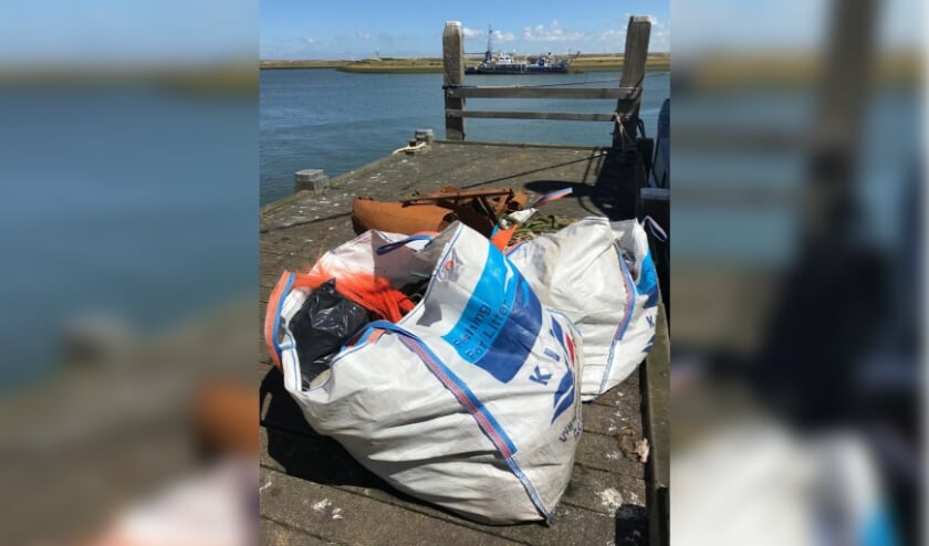 Record aan zwerfafval ingezameld door de vissers die lossen op Stellendam