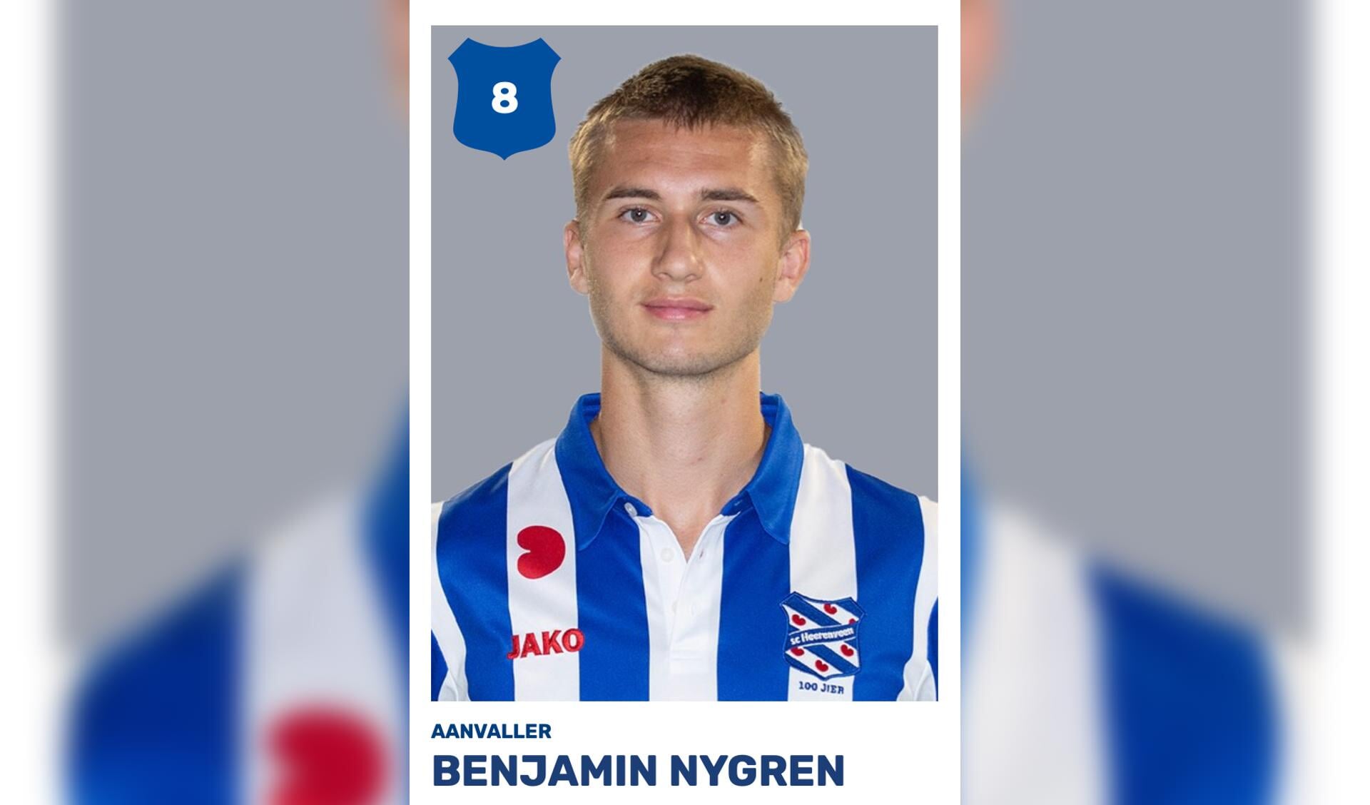 Benjamin Nygren scoorde vlak voor tijd de gelijkmaker tegen VVV in Venlo.