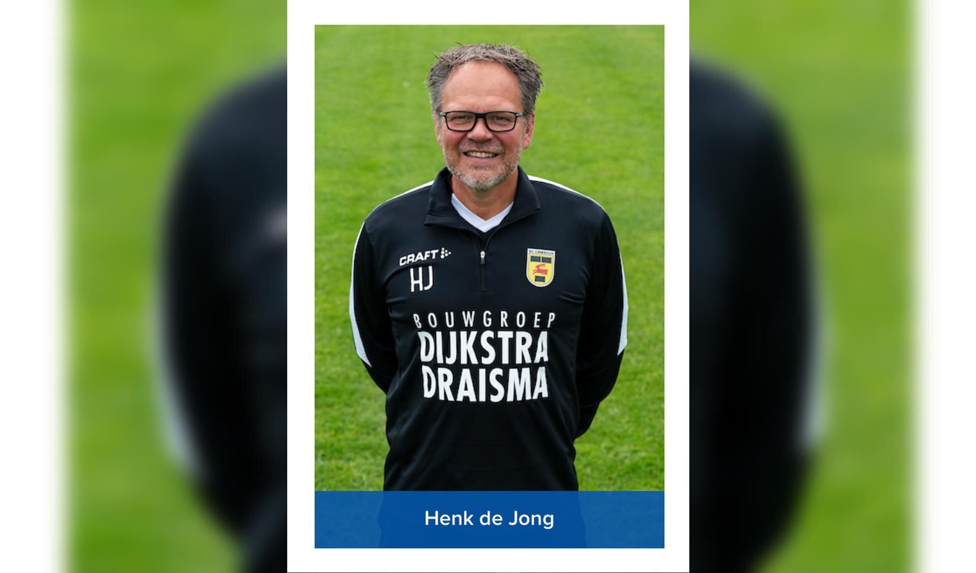 Henk de Jong: Drachtster trainer van het Leeuwarder keurkorps.