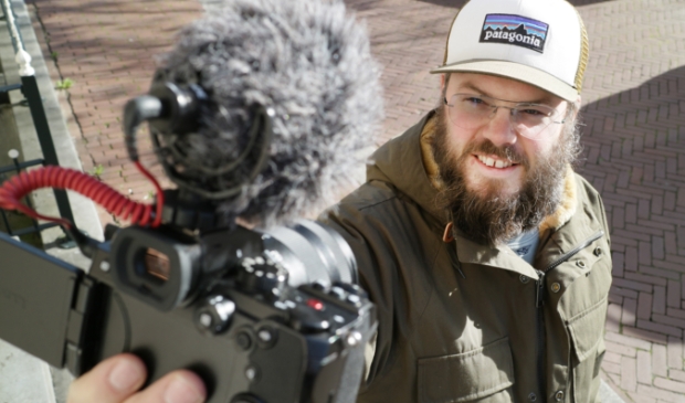 Eduard Rekker aka 'De Fryske Vlogger' in actie.