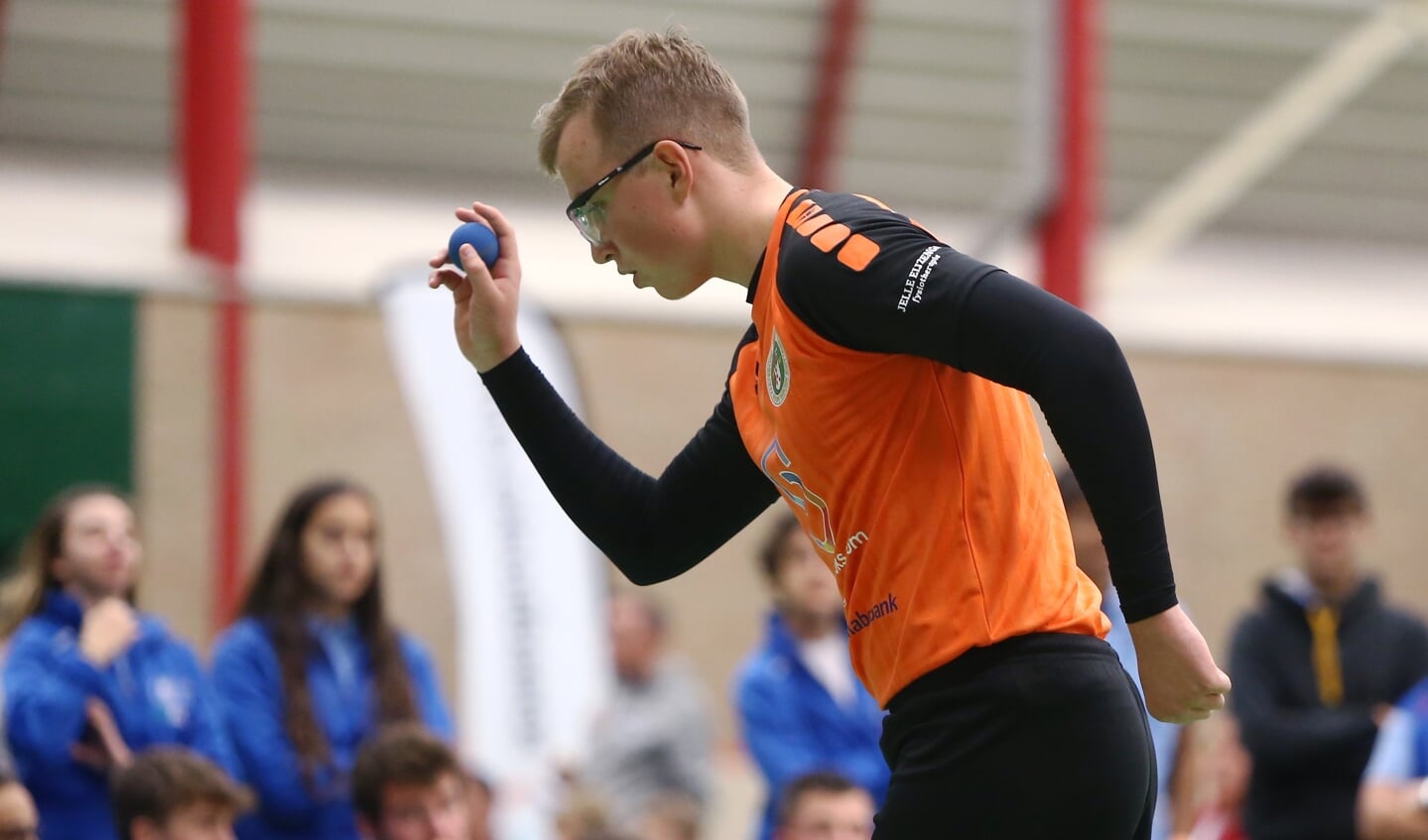 Rick Minnesma in actie op het EK Wallball.