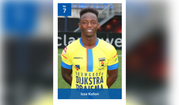 <p>Issa Kallon, de maker van de 1-3 voor Cambuur in het duel met Jong FC Utrecht.</p>