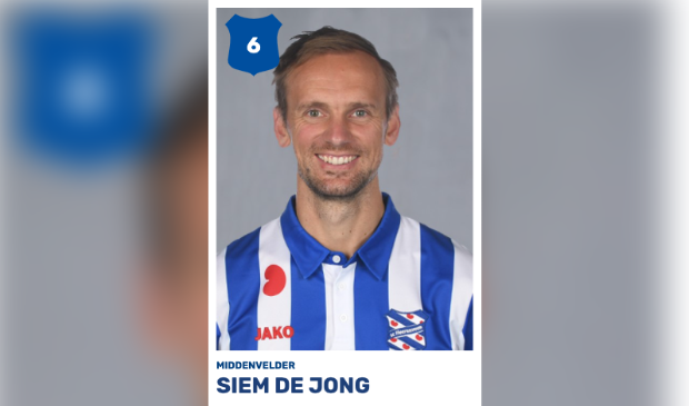 Siem de Jong, maker van het Heerenveense doelpunt.