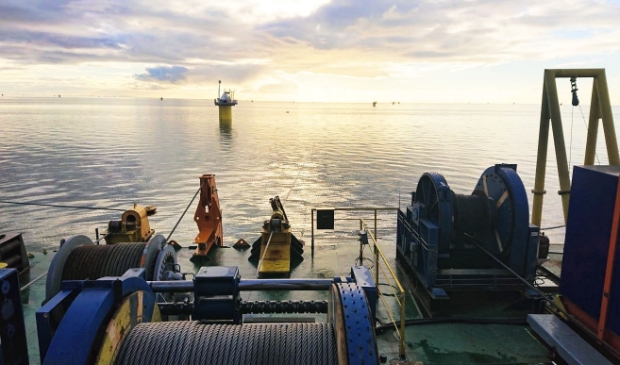 Werkzaamheden aan Windpark Fryslân