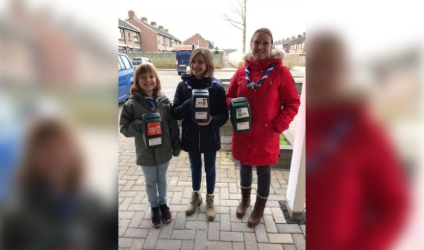 <p>Diana en de scouts op pad voor Jantje Beton</p>