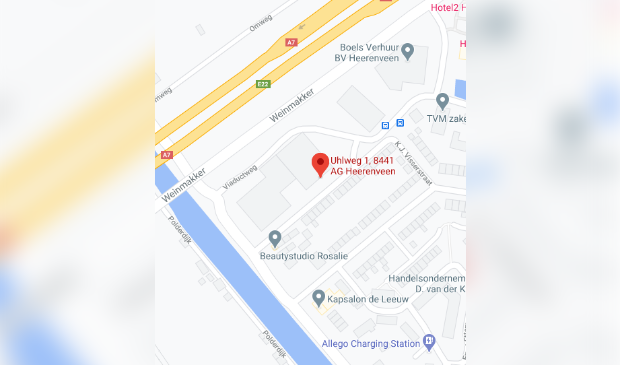 Aan de Uhlweg 1 komt de Heerenveense corona-vaccinatielocatie.