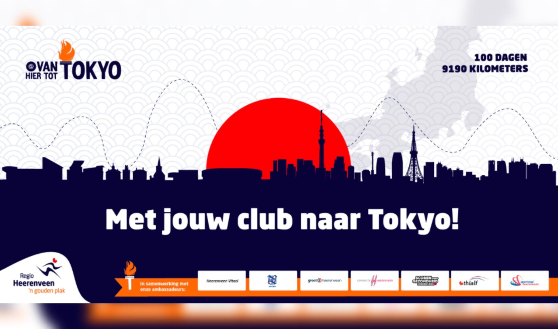 Van Hier tot Tokyo daagt alle sportclubs van Heerenveen uit en stelt mooie prijzen ter beschikking.