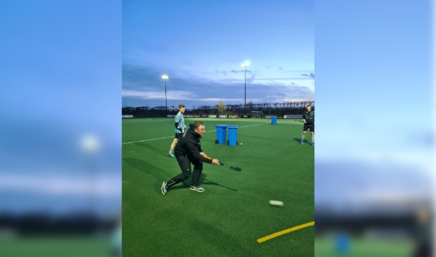 Edwin op het hockeyveld