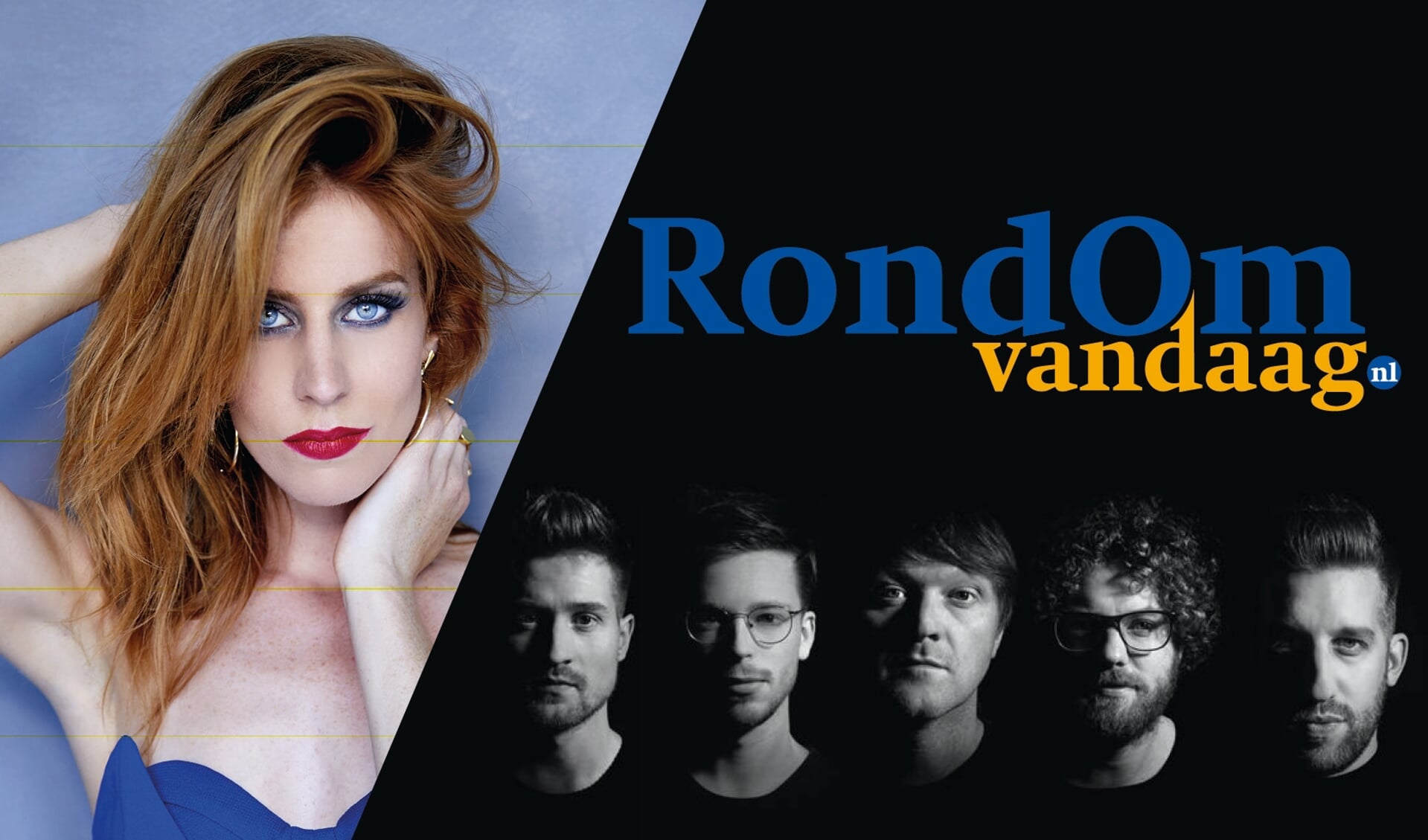 Elske deWall & Vangrail treden op bij het RondOm Vandaag concert in het Posthuis Theater Heerenveen.