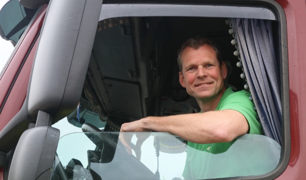 Vrachtwagenchauffeur Anne Hollema.