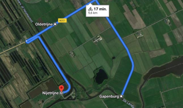 De omleidingsroute.