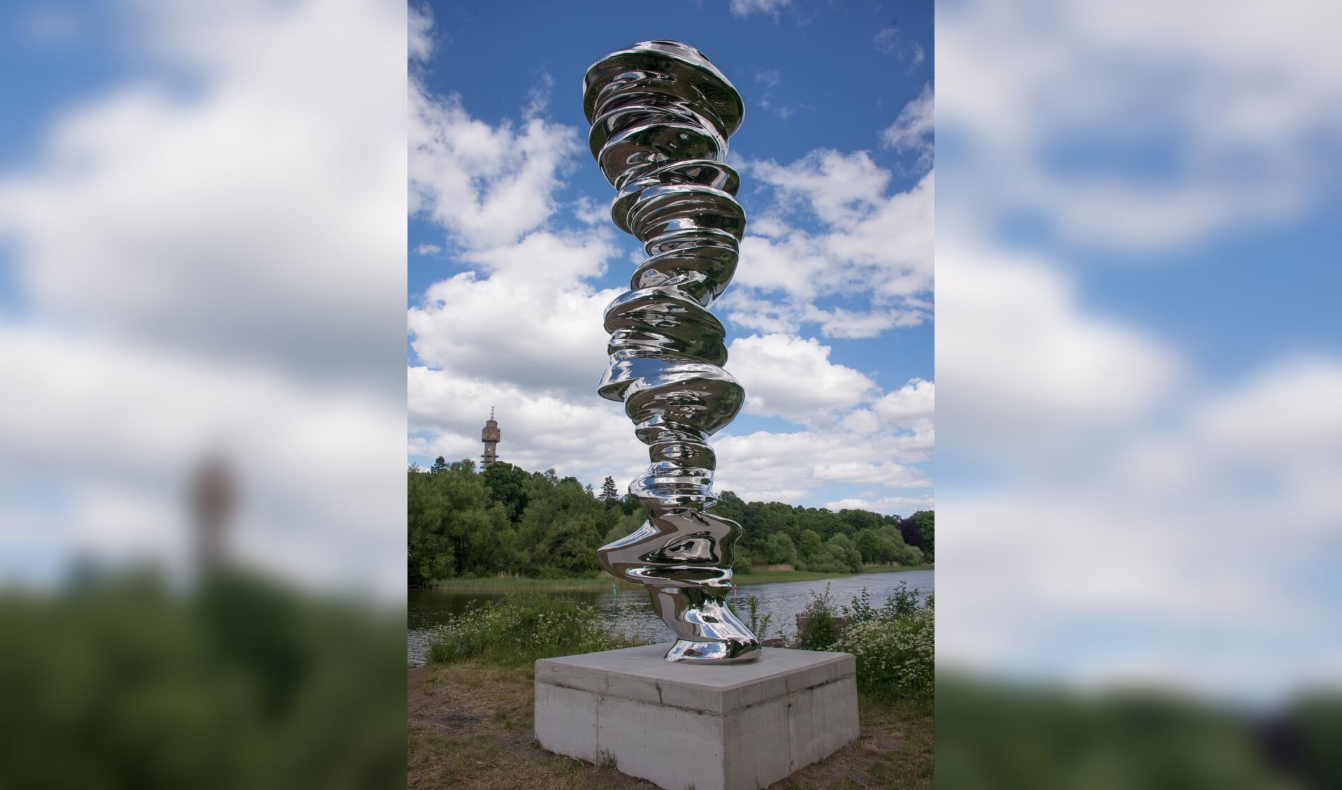 Skulptur Points of View av Tony Cragg på Djurgården 2016,