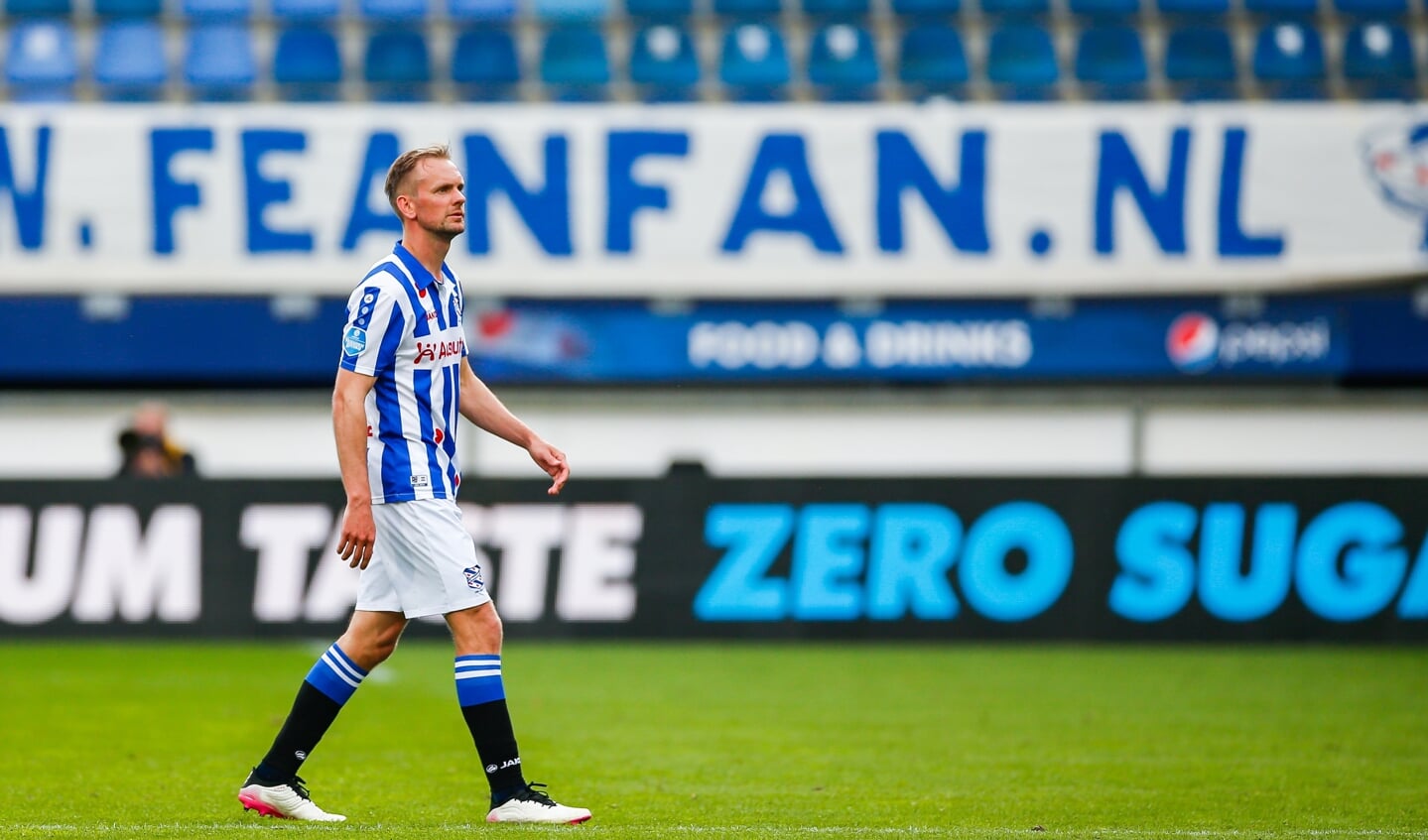 Een balende Siem de Jong van sc Heerenveen.