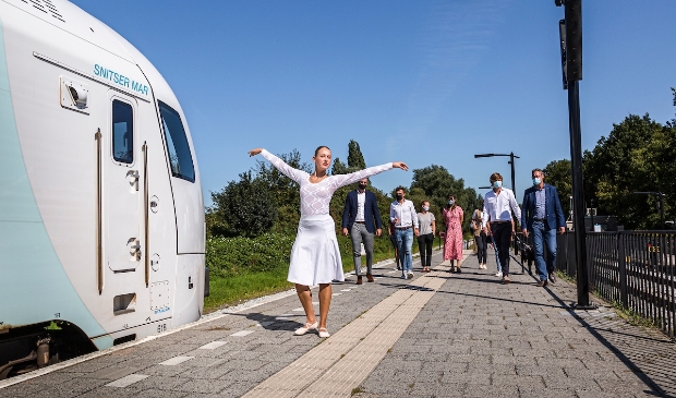<p>De nieuwe WINK-trein van Arriva ‘Snitser Mar’ </p>