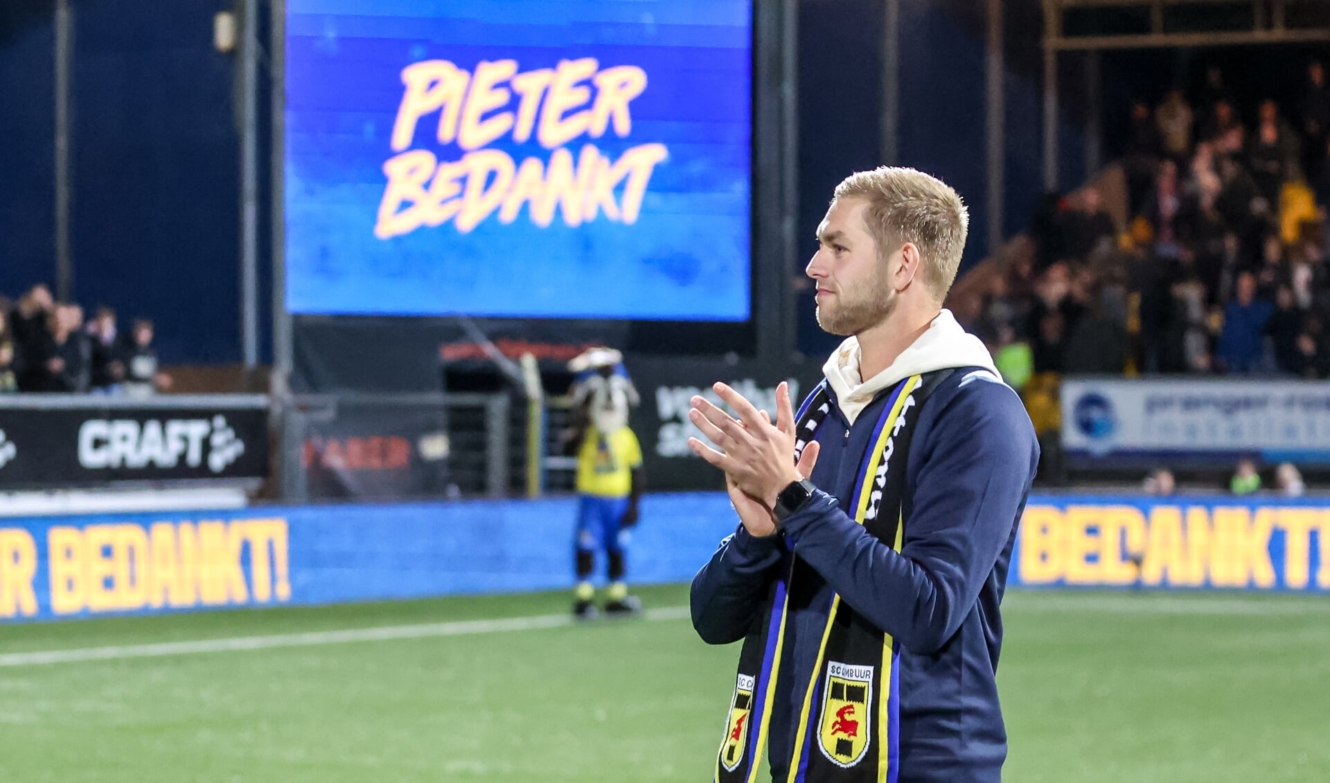 Pieter Bos neemt afscheid van SC Cambuur. 