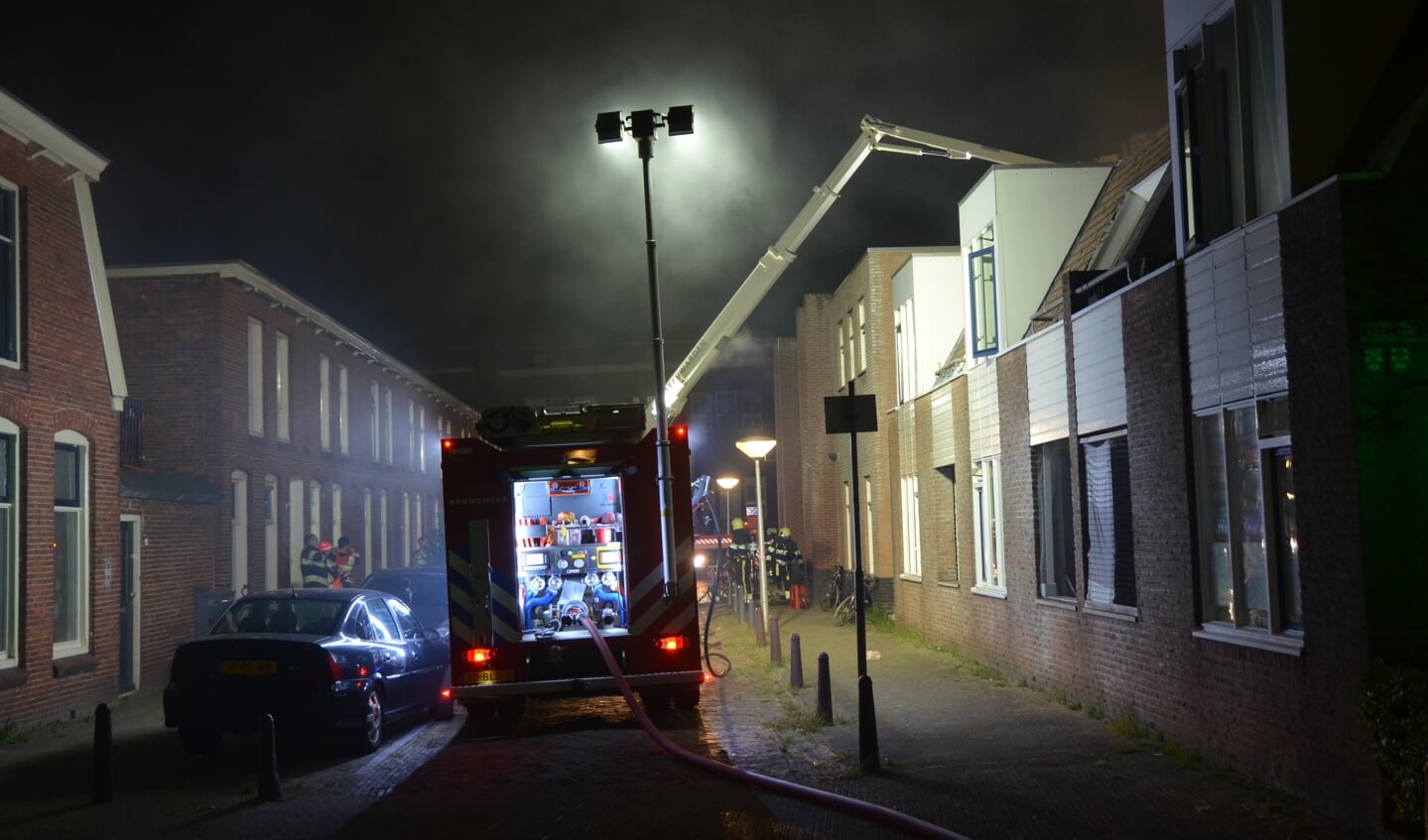 Brand in een woning aan de Willem Loréstraat
