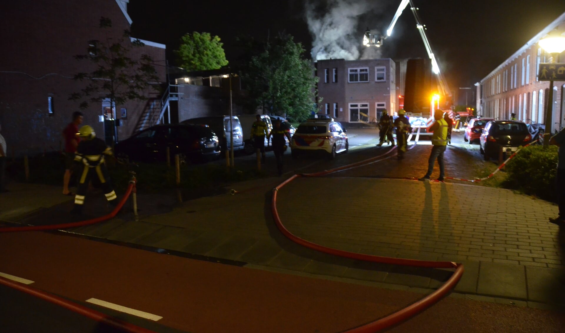 Brand in een woning aan de Willem Loréstraat