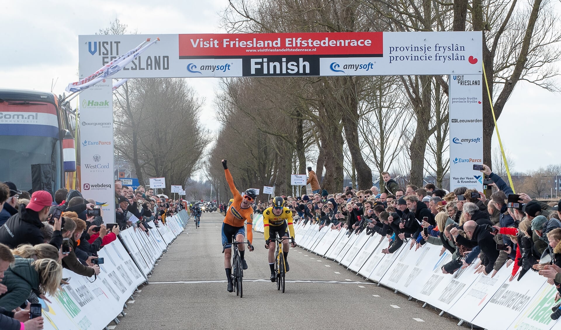 Vorig jaar werd de Visit Friesland Elfstedenrace gewonnen door Elmar Reinders.