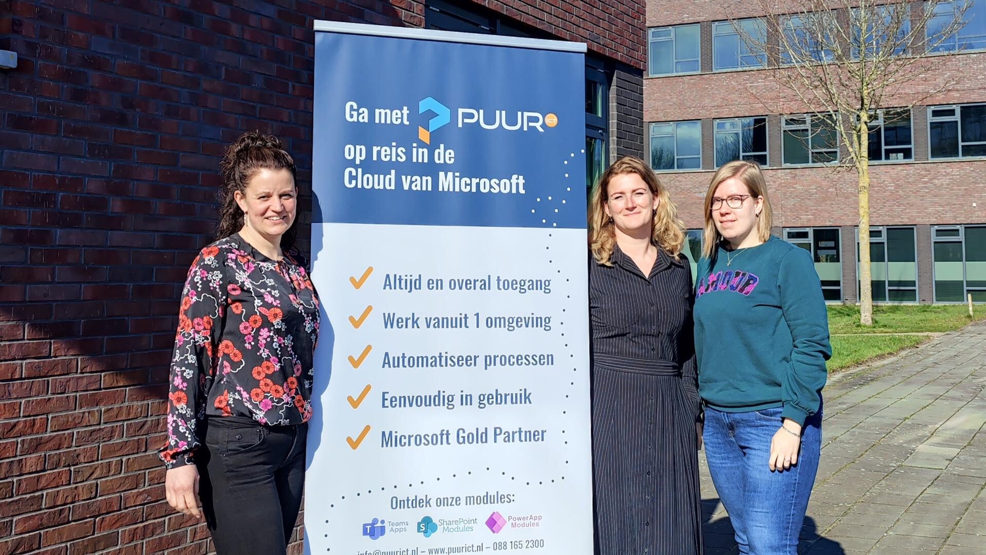 Angelique, Mirjam en José werken met veel plezier in de diverse wereld van de IT.