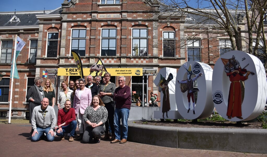 Een deel van het enthousiaste team van Natuurmuseum Fryslân. 