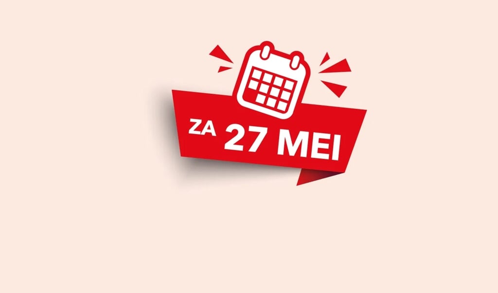 Zet zaterdag 27 mei in de agenda!