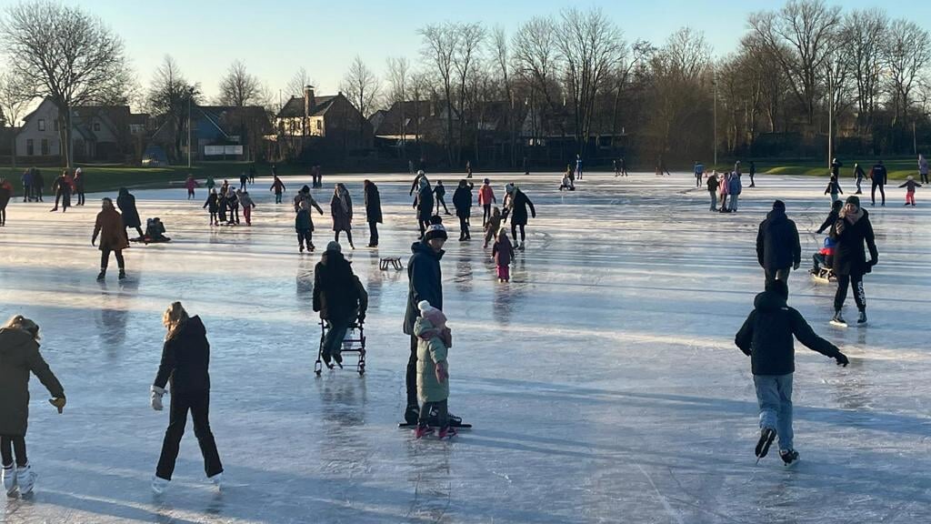 De schaatsbaan in Goutum is vanaf 10 januari open. 