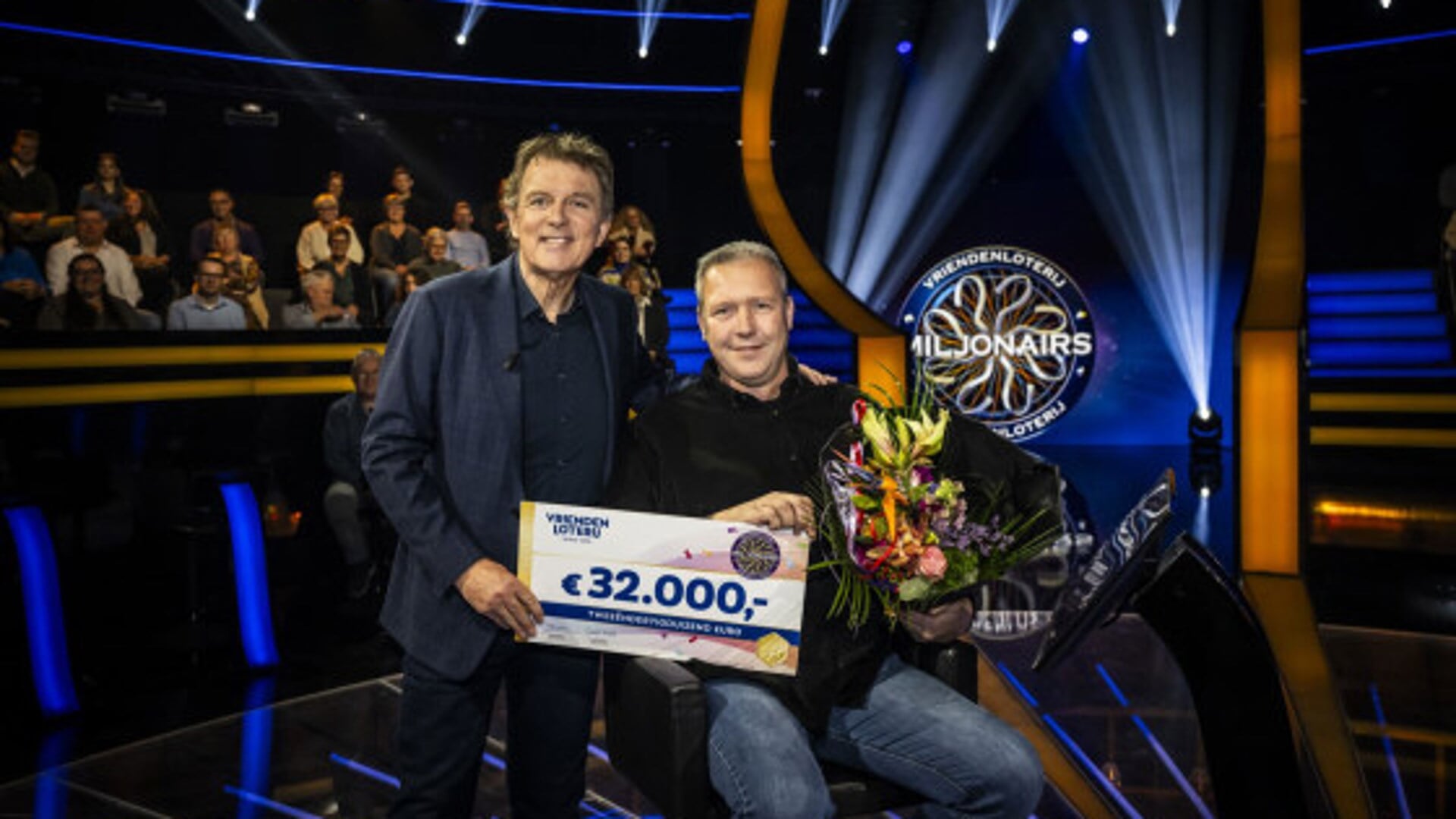 Edwin uit Ureterp sleept 32.000 euro in de wacht bij VriendenLoterij Miljonairs
