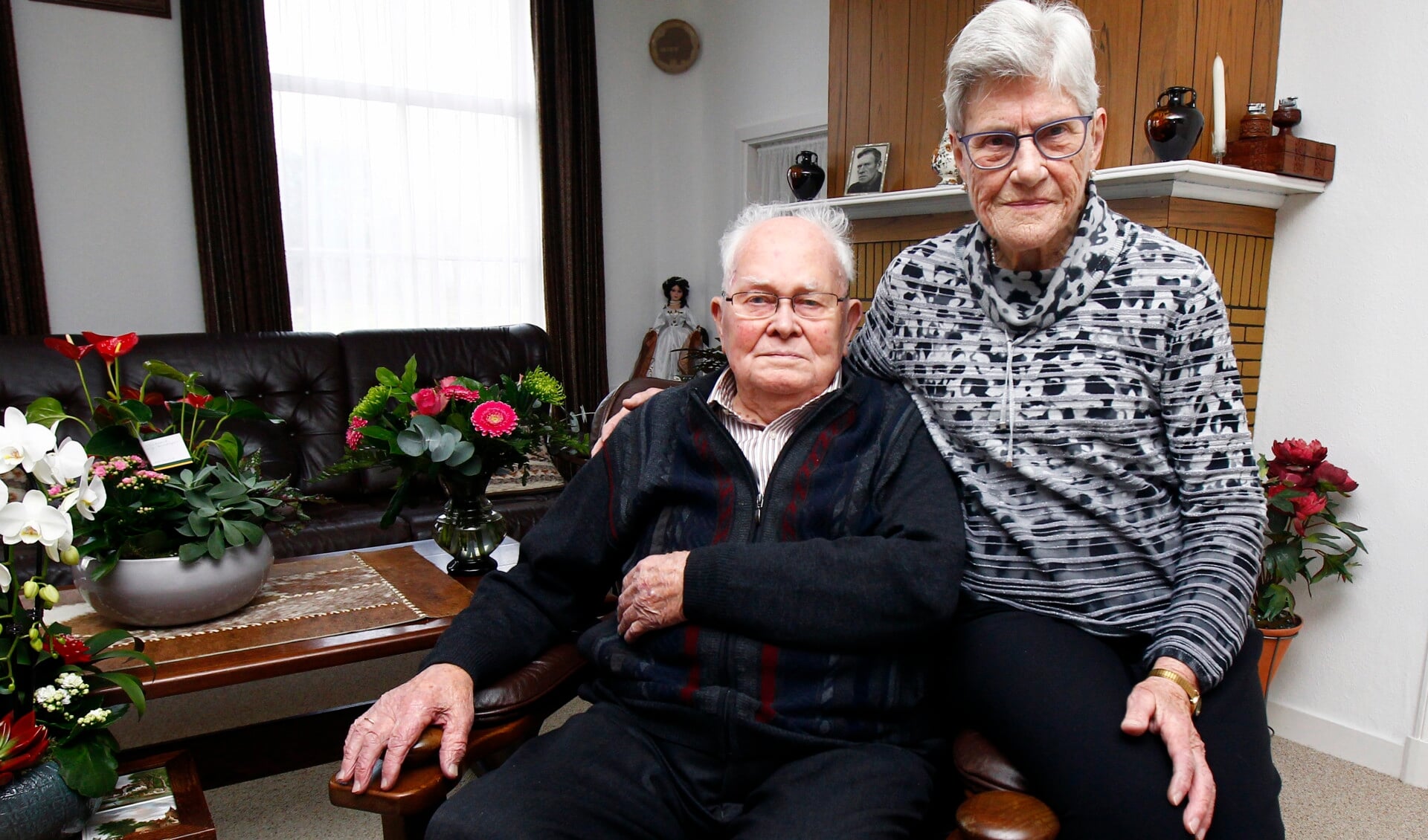 Echtpaar Donker 65 jaar getrouwd.