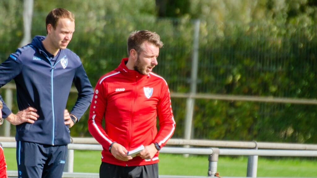 Freerk Brouwer (rechts) is tevreden over het seizoen van Oerterp.