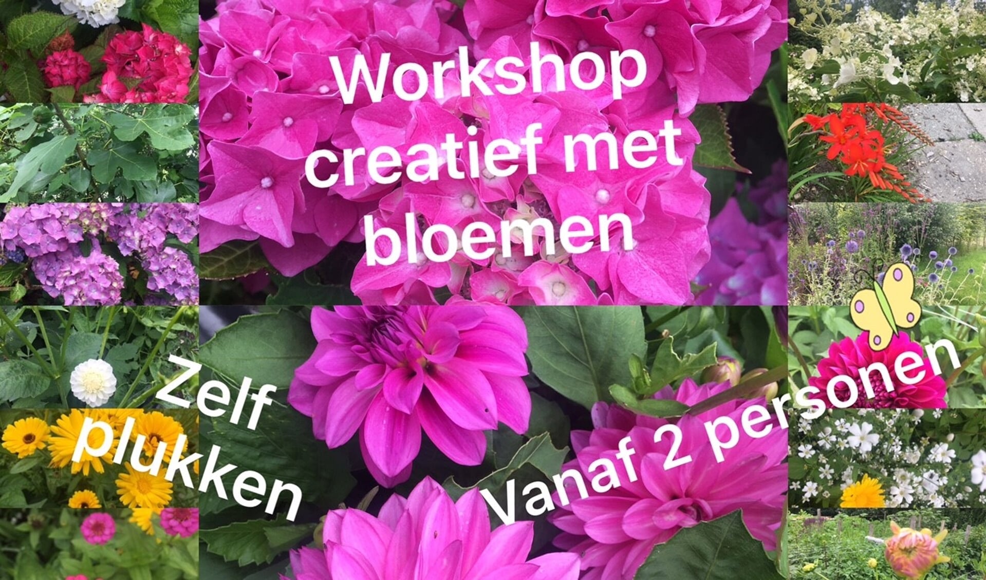 Workshop Creatief met bloemen, plukken en schikken
