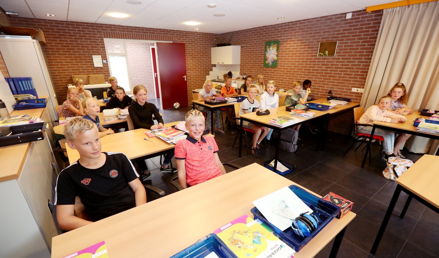 De eerste ochtend in groep 8, in dorpshuis ' t Paradyske.