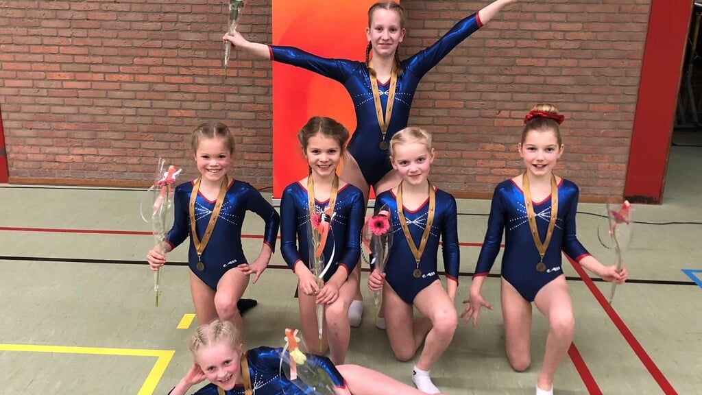 Turnsters Advendo plaatsen zich voor de Friese kampioenschappen.