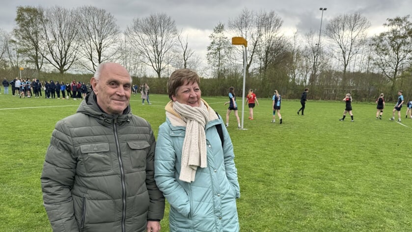 Rudy Van Den Broeck en Marijke Dierick van Appels Korfbalclub vermaakten zich prima in Jubbega. 