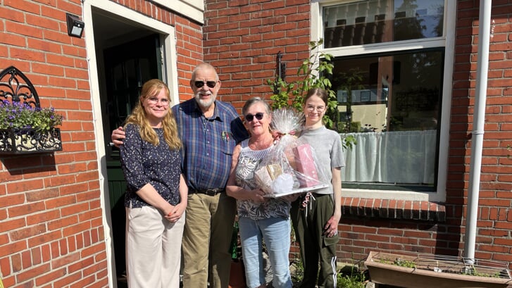 Dochter Esther, Geert en Marja Zigterman, kleindochter Lianne.