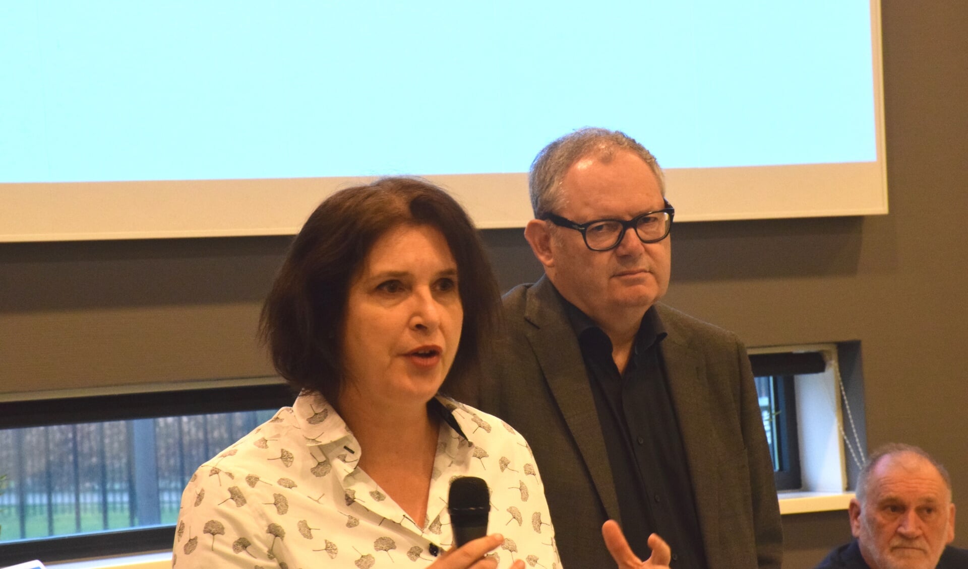 Petra Delsing en René Verstraeten tijdens een bijeenkomst van de VRB.