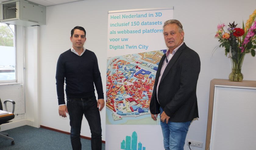 Jeroen Steenbakkers (links) en André Sluyter proberen vanuit de Grasso het imago van 's-Hertogenbosch als datastad waar te maken.