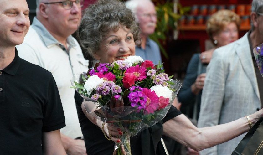 Roosje Lampe Cordang tijdens de boekpresentatie bij Babel. Foto: Gerard Monté