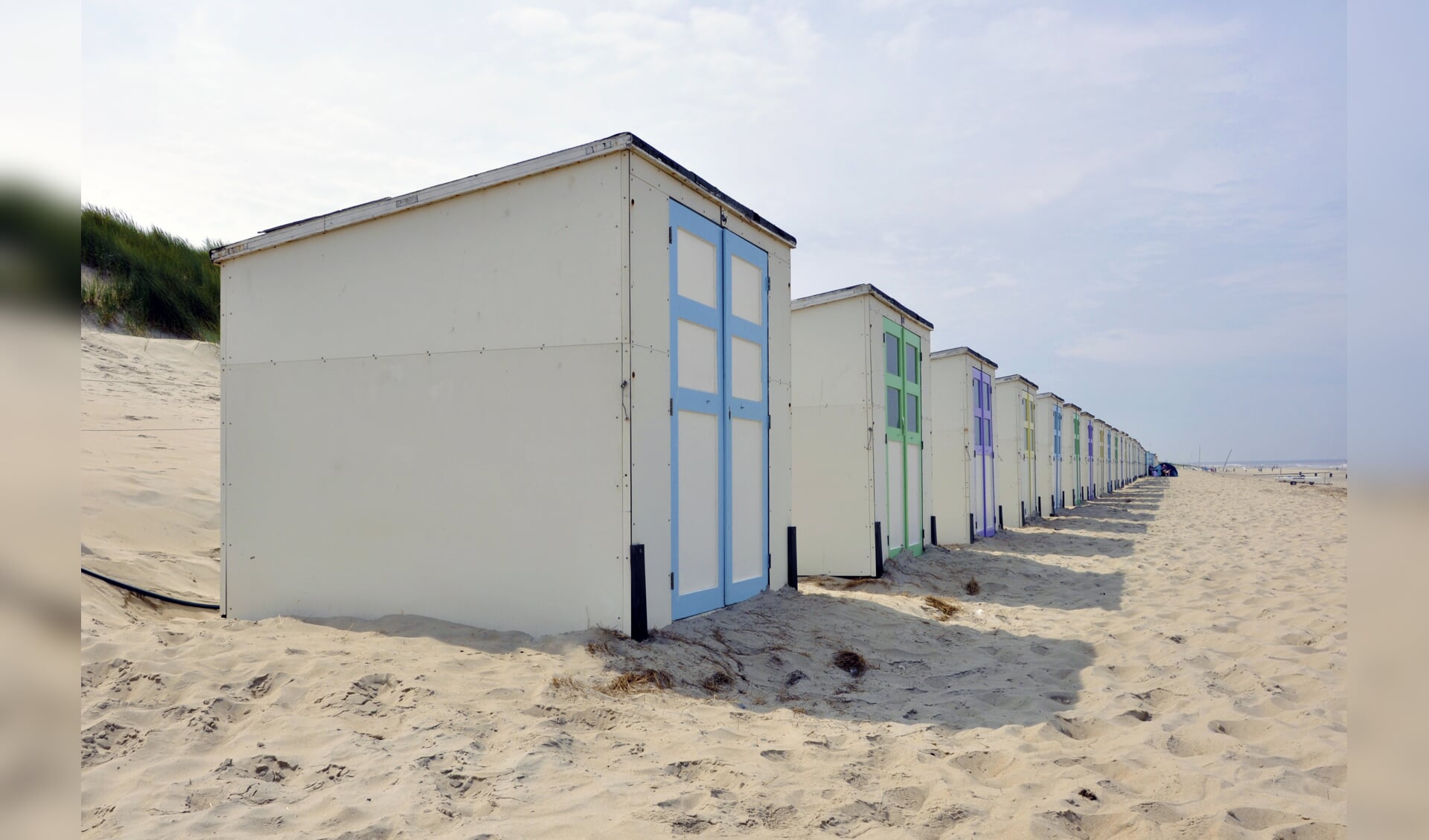 Strandhuisjes zijn vanaf volgend week weer toegestaan. 