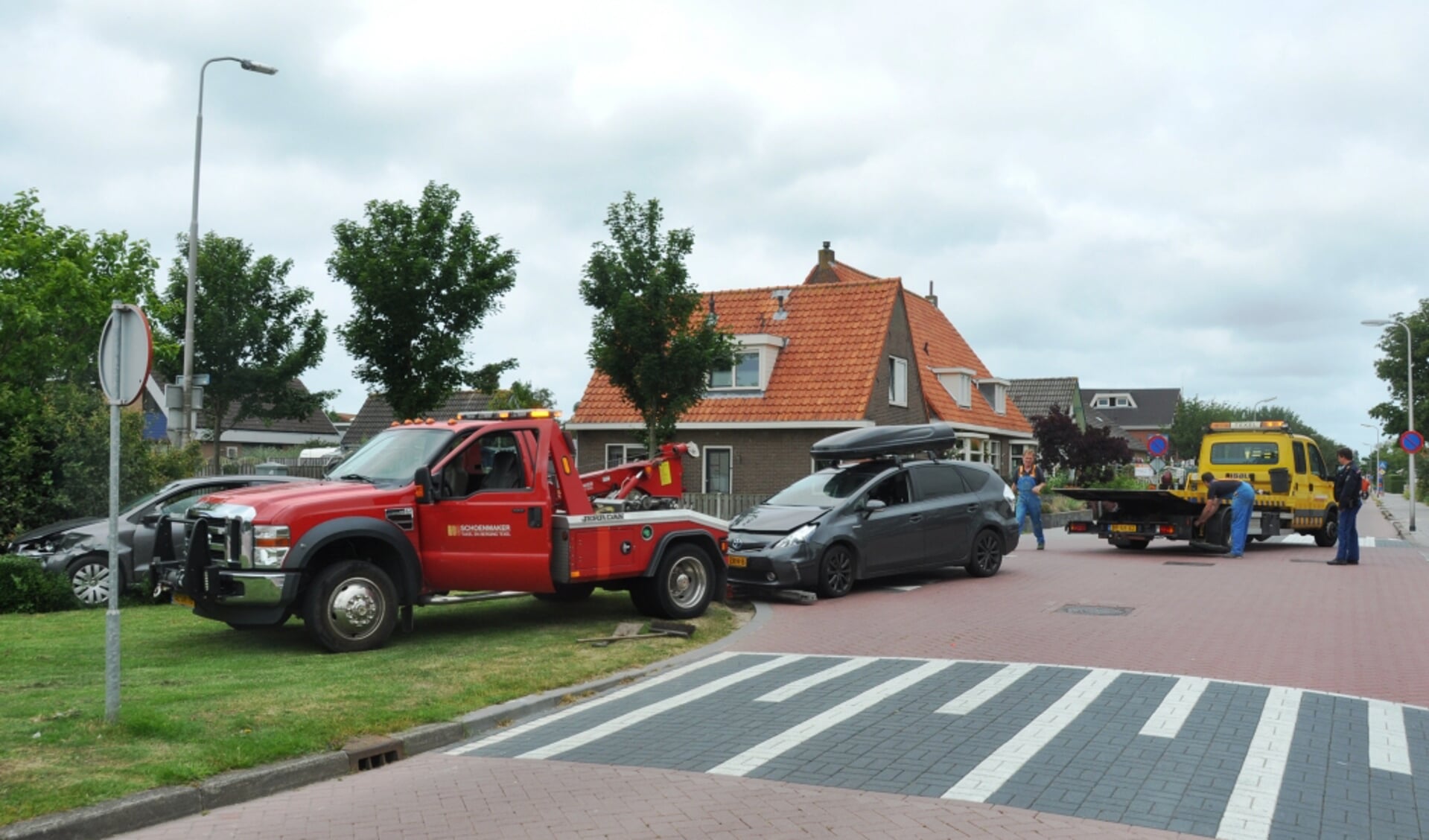 De kruising Gasthuisstraat/Keesomlaan in Den Burg.