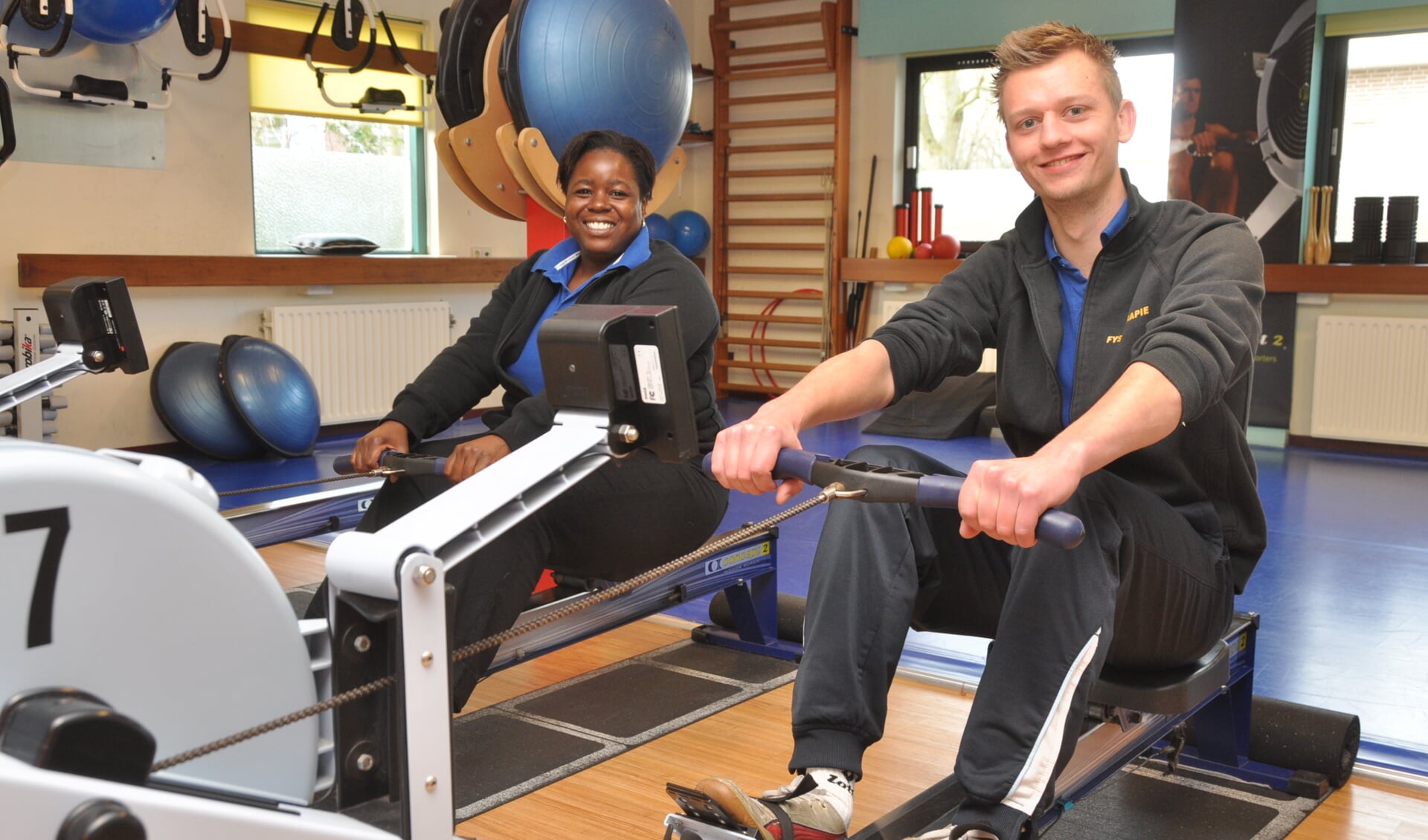 Claudette Nyahwa en Remco Boogaard van  FiTTexel.