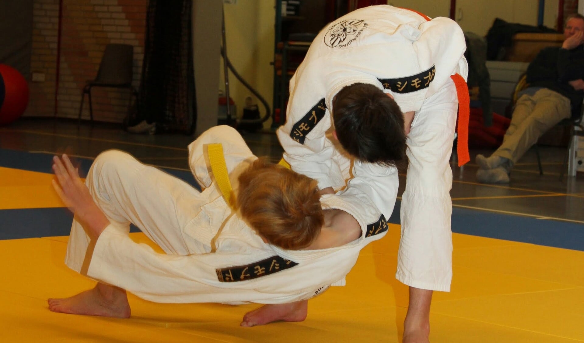Judoka's bij het judo-examen van 2014