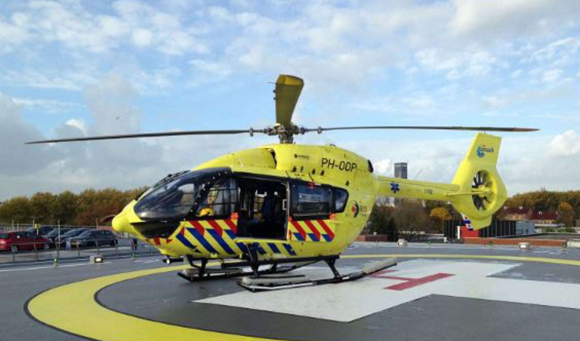 De ambulancehelikopter van de Friese Waddeneilanden. (Foto RAV Fryslan)