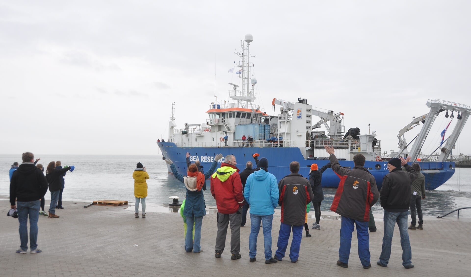 De Pelagia vertrok woensdag uit de NIOZ-haven voor de zeven maanden durende NICO-expeditie.
