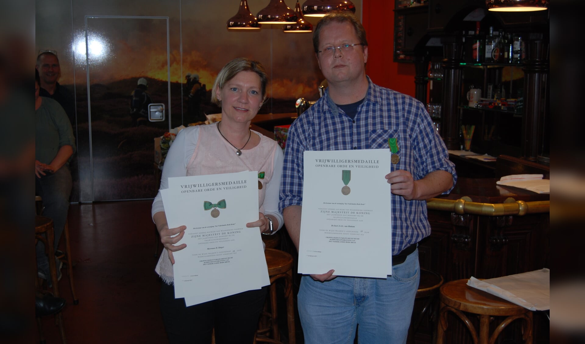 Deborah Singer en Jeroen van Hattum van het Texelse SIGMA-team.