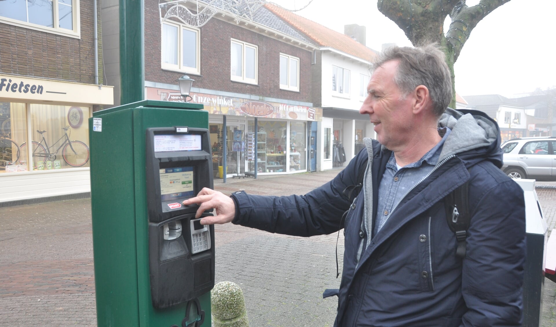 Een van de gedigitaliseerde parkeerautomaten voor het Texelvignet.