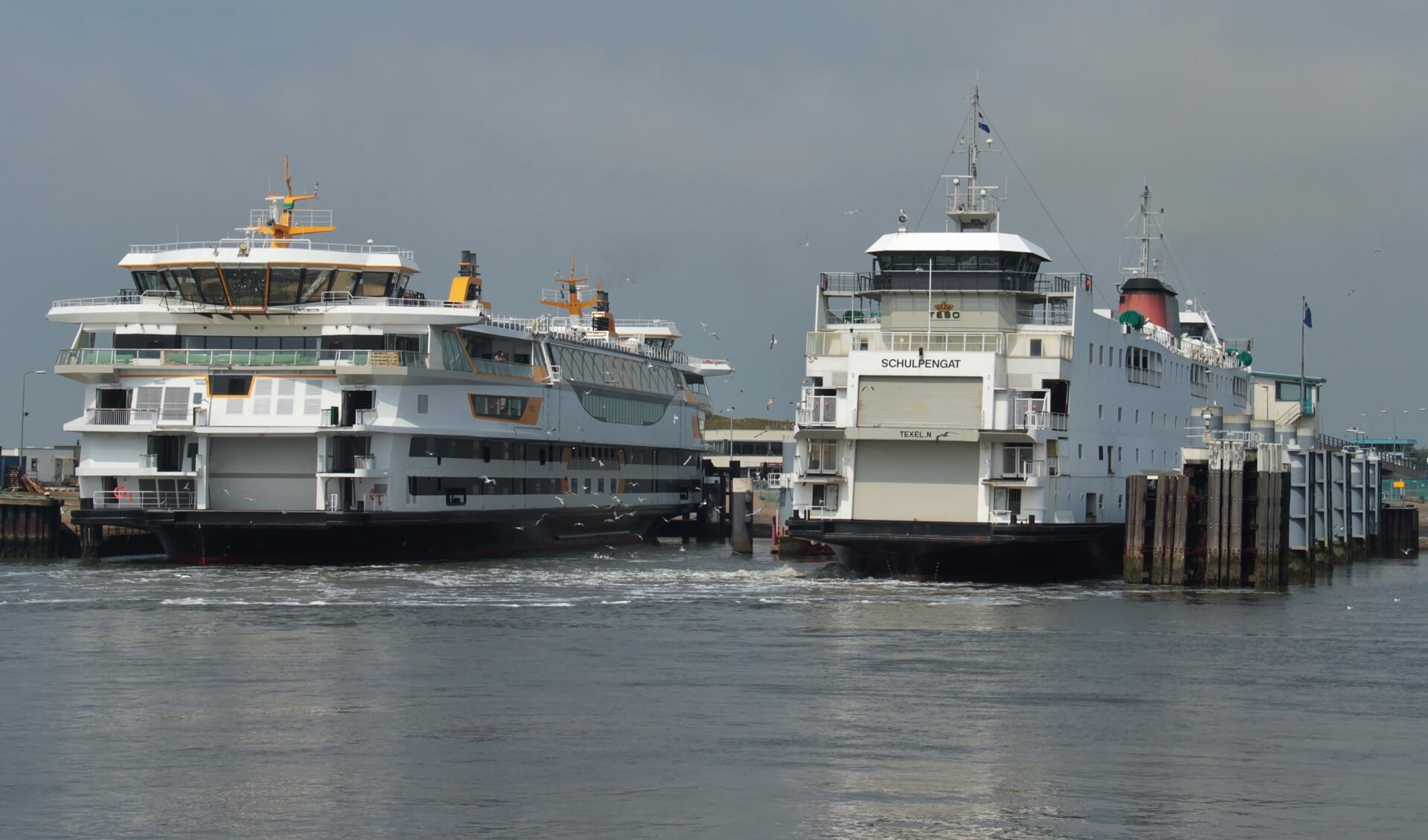 De Schulpengat naast de grotere Texelstroom.