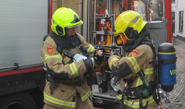 <p>Brandweer in actie.</p>