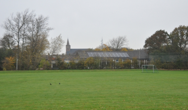 De ijsbaan in Den Burg.