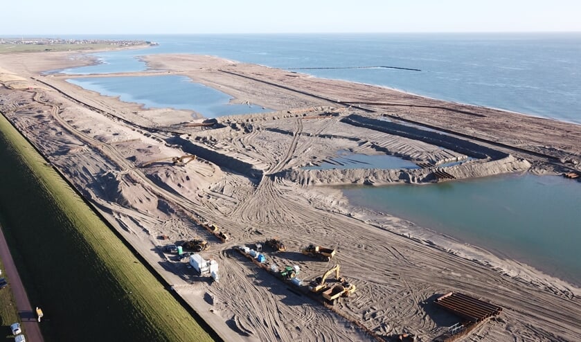 Het nieuwe gebied langs de PH-zanddijk.